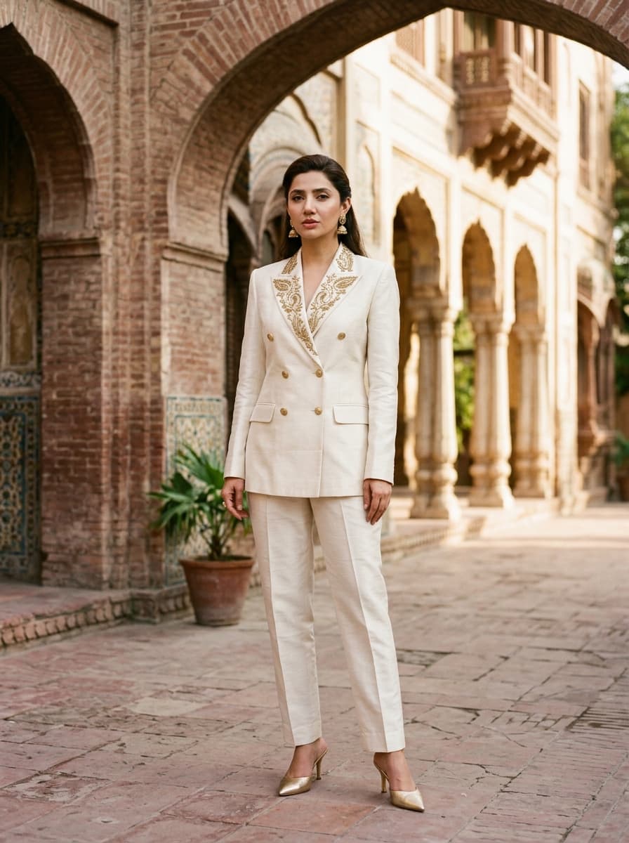 Punjab — Raw tussar silk & minimalist Zardozi