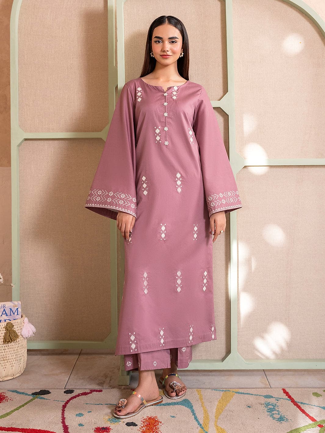 Siya Minimalist Mauve Two-Piece